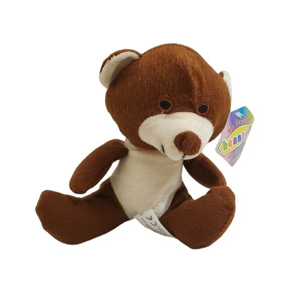 Kelly Toy The Original Bean Pals Brown Bear Plush 6" - Picture 2 of 6